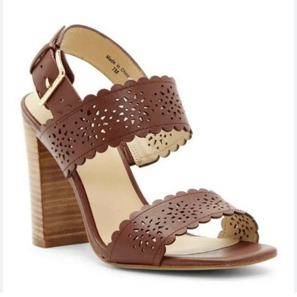 Kate Spade Paula Lasercut Women's Stacked Sandal Heels Size 10 - Picture 1 of 10